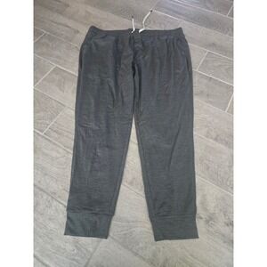 True Classic Mens Dark Gray Heathered Jogger Pants XXL Drawstring Pockets